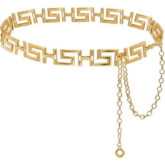 Metal Waist Chain for Women – Adjustable Belly Chain Waist Belt for Dresses - Picture 8 of 8